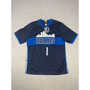Dallas Mavericks Basketball Warm Up Jersey Mens M Blue NBA Apparel Shirt